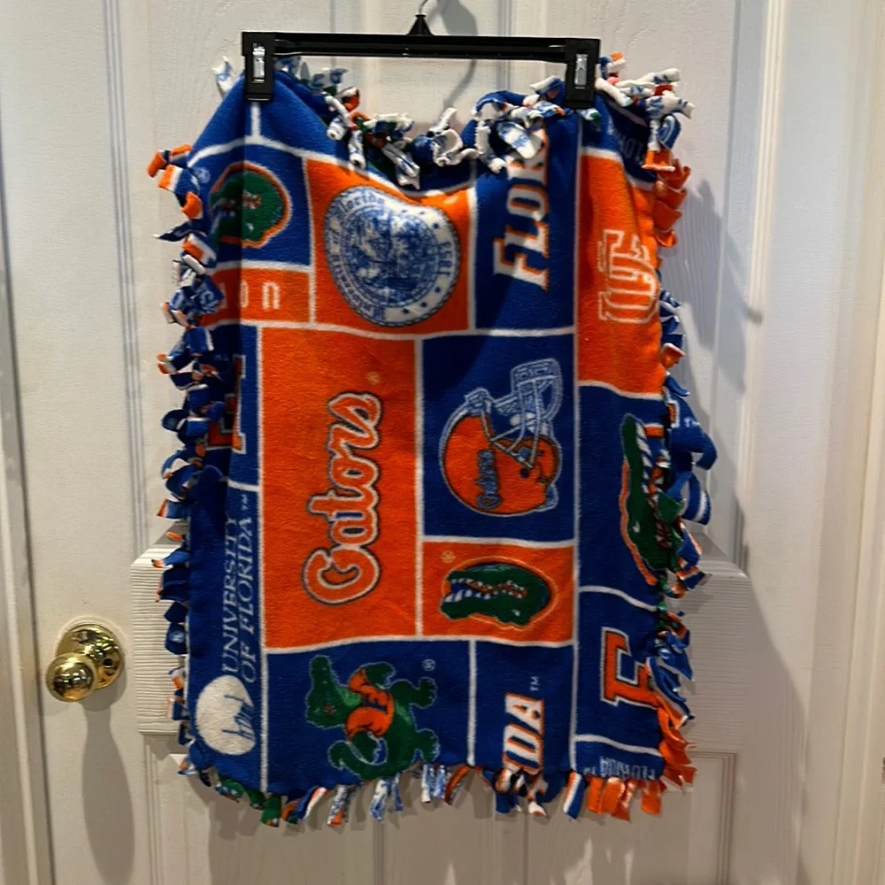 University Of Florida Gator Standard Pillow Cover - fleece - orange and blue UF